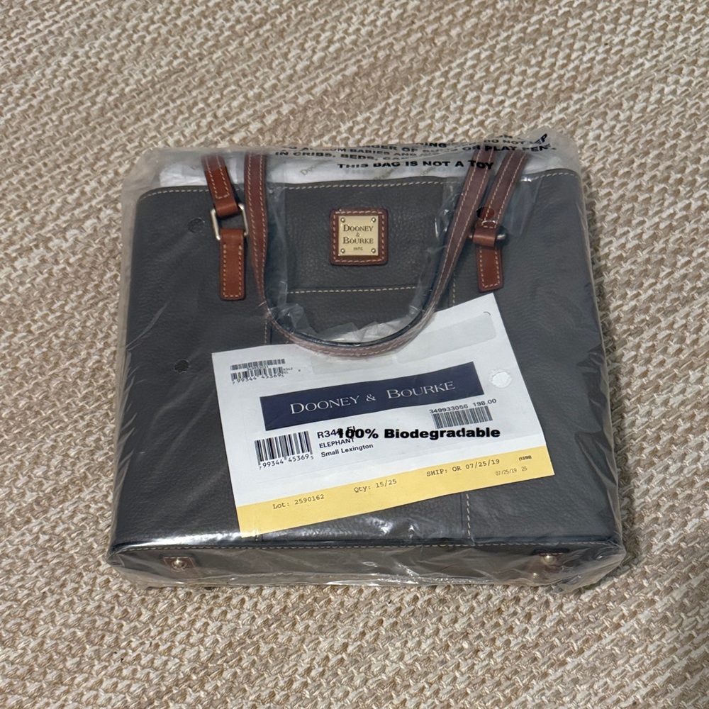 Dooney & Bourke Elephant Small Lexington  NEVER OPENED/USED